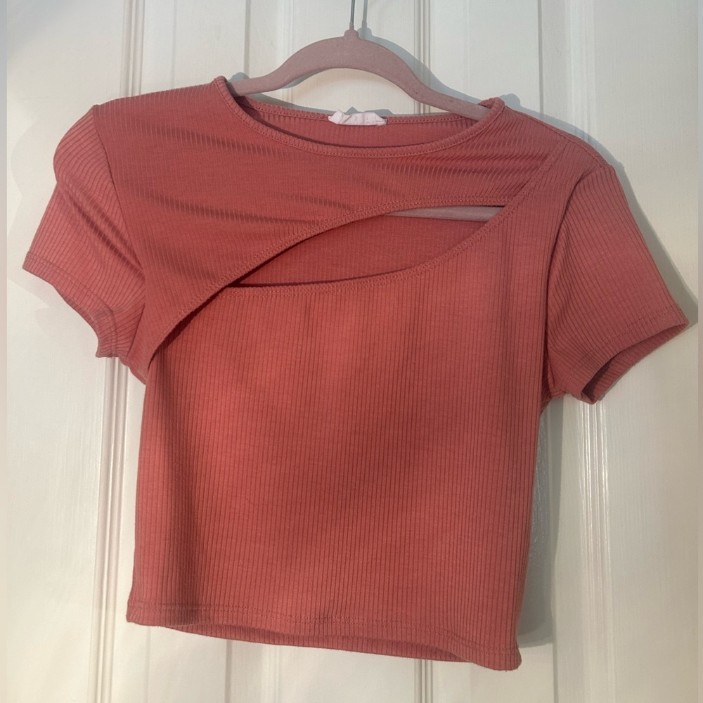 Asymmetrical Pink Top